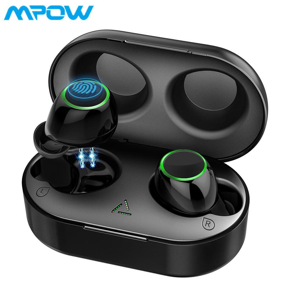 Mpow T6 TWS Bluetooth 5.0 Earphone 3D Stereo Touch Control Wireless Earbuds