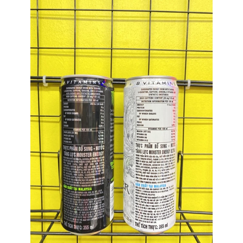 Nước tăng lực Monster lon 355ml