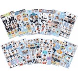 Combo 12 hình dán Sticker BTS gồm nhiều tấm ảnh khác nhau