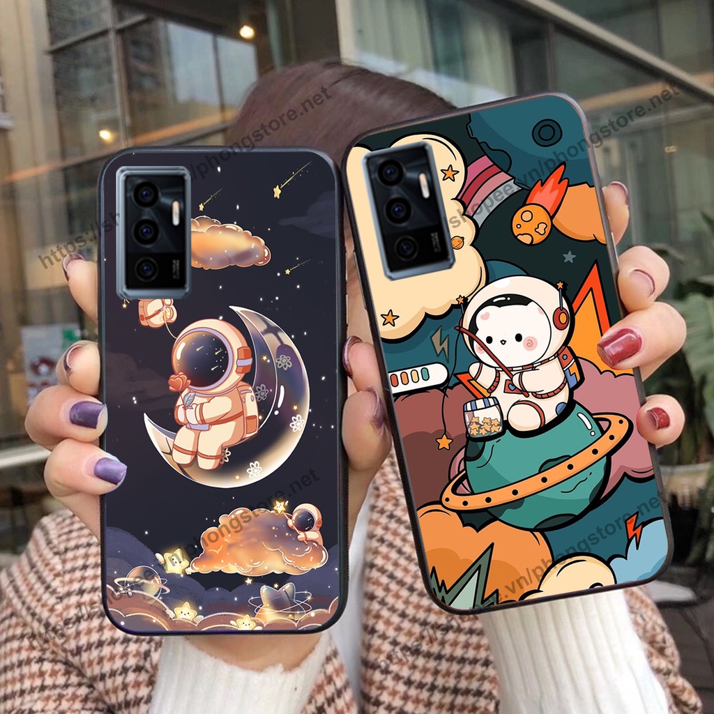 Ốp lưng Vivo V23E - Vivo V23 5G vũ trụ phi hành gia cực hot siêu cute-rẻ-bền