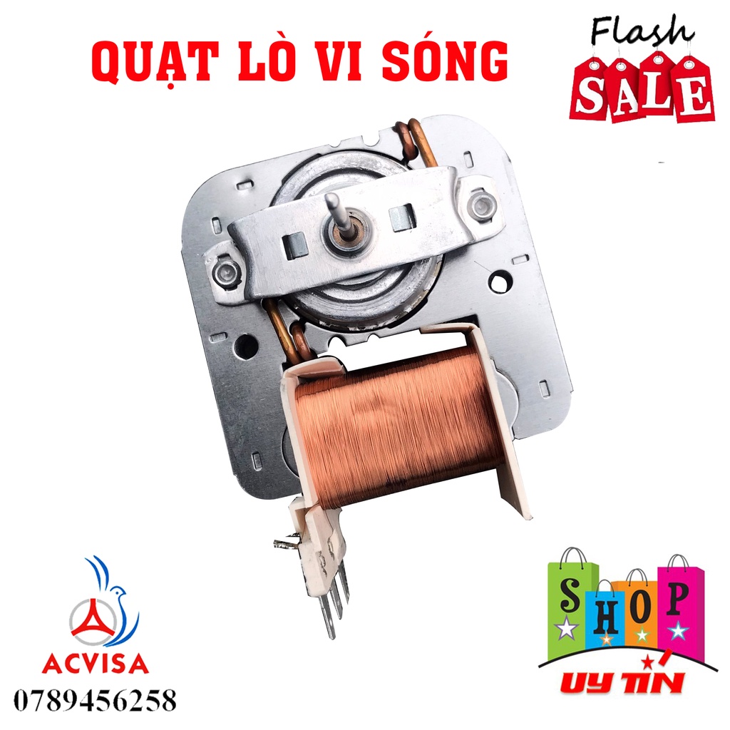Motor quạt làm mát trong lò vi sóng 2 chân - 3 chân