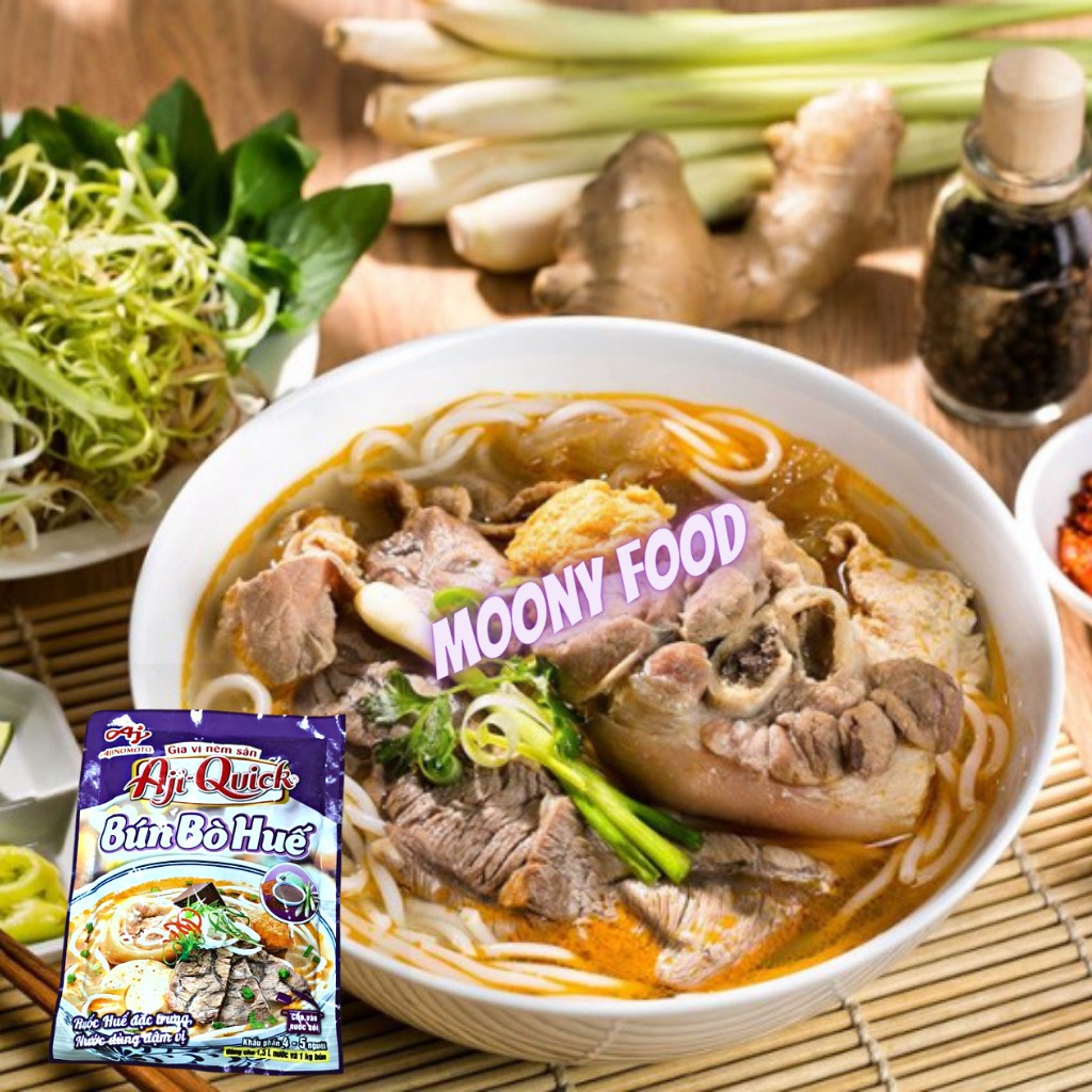 Gia Vị Nấu Bún Bò Huế Nêm Sẵn Ajiquick Gói 59G