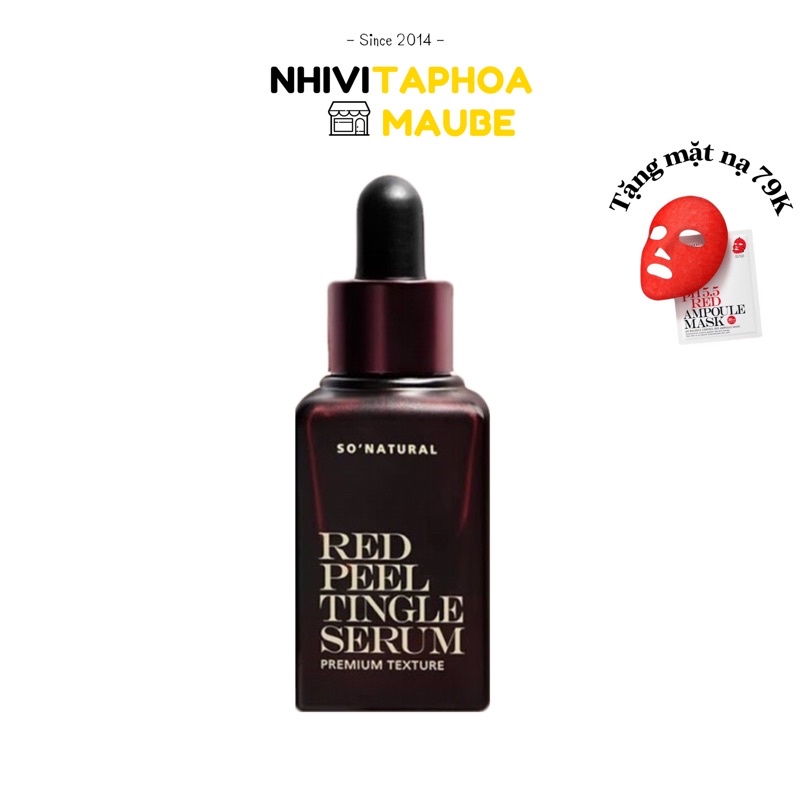 Tinh chất redpeel premium chính hãng So Natural Hàn Quốc 20ml dành cho da Châu Á.