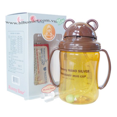 Bình uống nước chống sặc My Mum Nano Silver