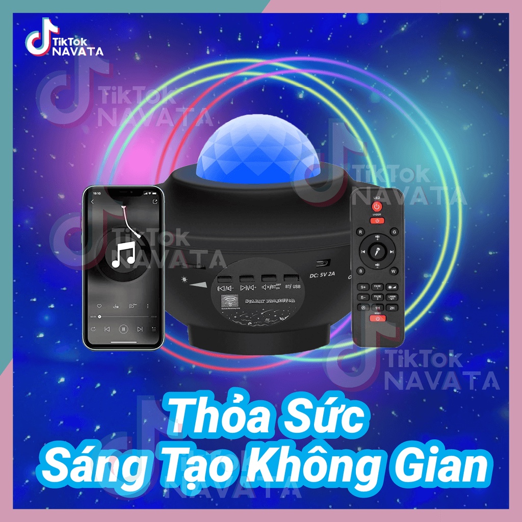 Đèn Led GALAXY TikTok đèn trần ngàn sao hot Tiktok Led thiên hà galaxy vũ trụ trang trí phòng ngủ hoặc quay video | BigBuy360 - bigbuy360.vn