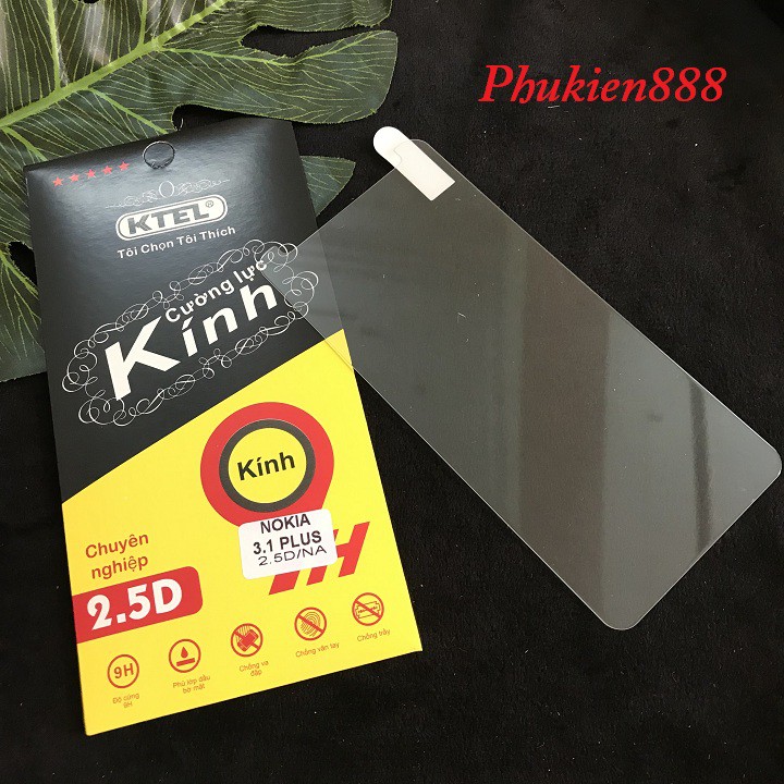 bộ 2 Miếng dán kính cường lực Nokia 3.1 Plus