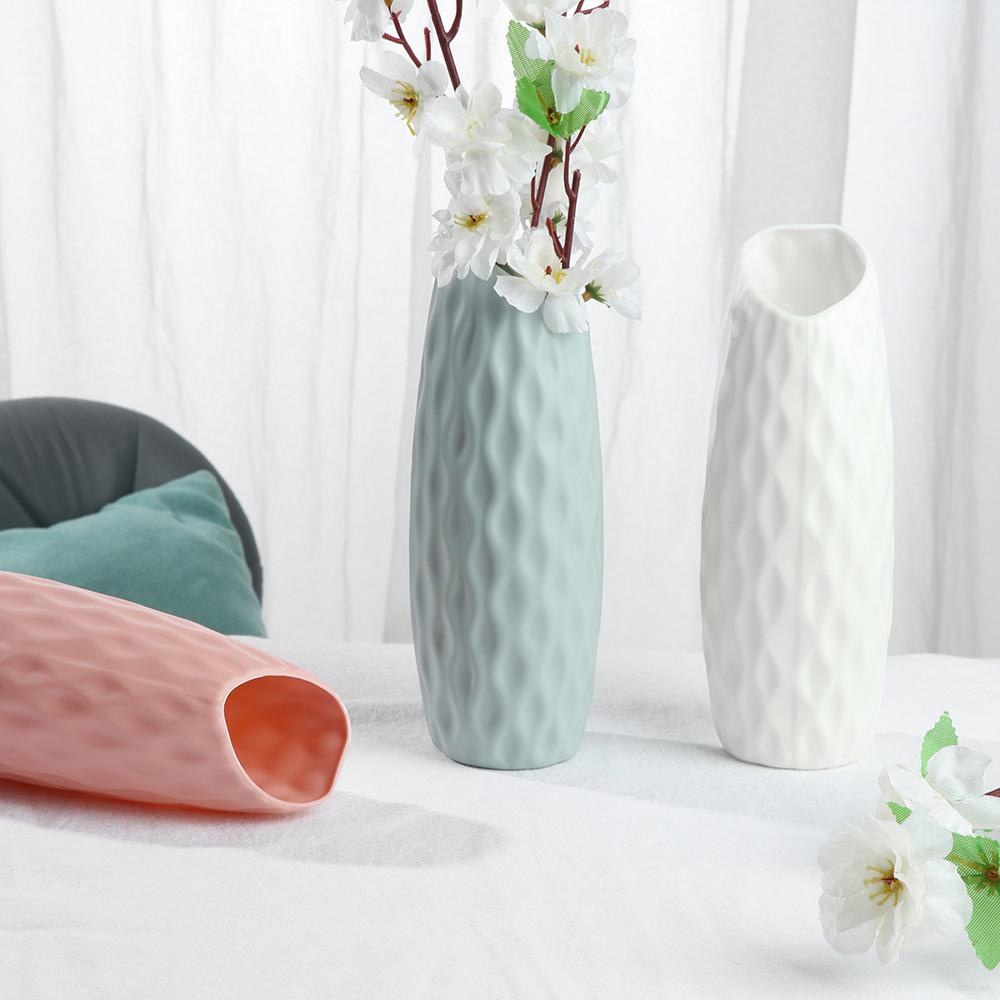 Bình Hoa Nhựa Giả Gốm Sứ Trang Trí Sân Vườn