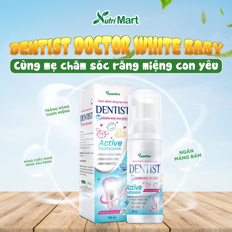 Kem đánh răng tạo bọt Dentist chính hãng