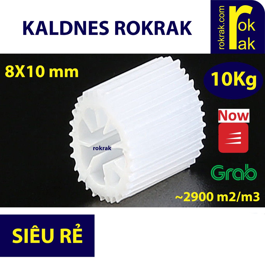 Kaldnes micro Hạt lọc kanet vi sinh Bao 10Kg cho hồ cá ROKRAK