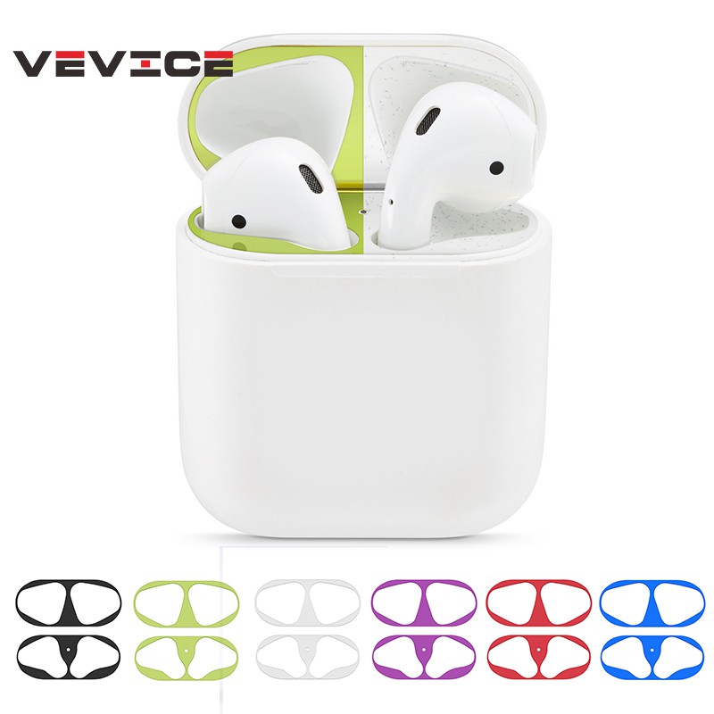 Miếng dán kim loại bảo vệ tai nghe Apple Airpods