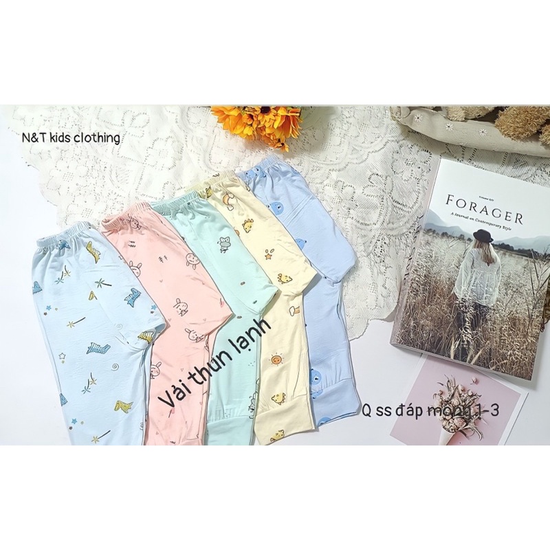 Set 05 Quần dài sơ sinh đáp đũng (ss-8kg)
