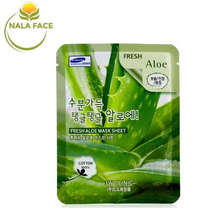 Mặt nạ dưỡng da chiết xuất Lô hội 3W Clinic Mask Sheet 23ml