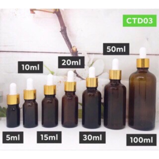 Lọ 30ML chiết serum thủy tinh nắp bóp-Chai tinh dầu 30ml