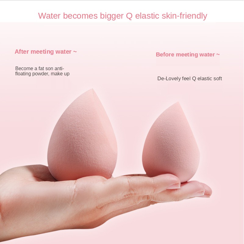 Mút trang điểm Ripe Girl hình giọt nước dùng được ẩm khô cao cấp 10g