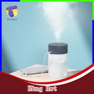 Đèn Xông Tình Dầu Mini, Máy Xông Đuổi Muỗi 260ml - Đèn LED Đổi Màu DX69 - Tei Storeda dầu