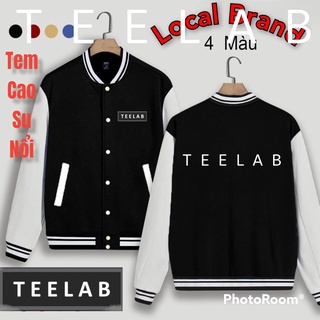 👉💥(Tem logo Cao Su chính hãng) Áo khoác TEELAB jacket Bomber Nỉ Bông unisex - Áo khoác Ullzang Basic có form rộng XL