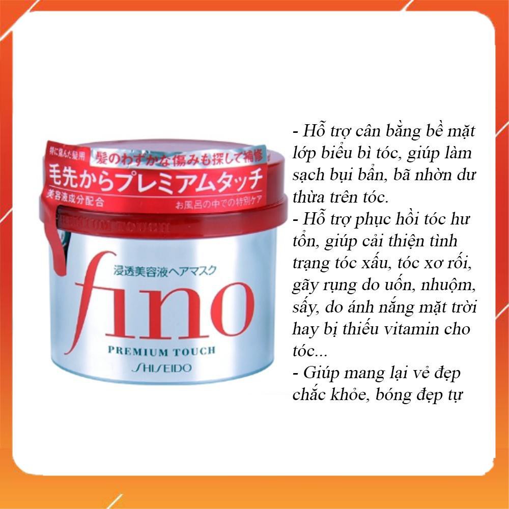 Kem ủ tóc Fino Shiseido hỗ trợ phục hồi tóc hư tổn