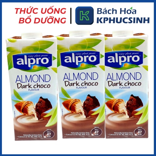 Sữa hạnh nhân hương socola đen thức uống dinh dưỡng hiệu Alpro 1l KPHUCSINH - Hàng Chính Hãng