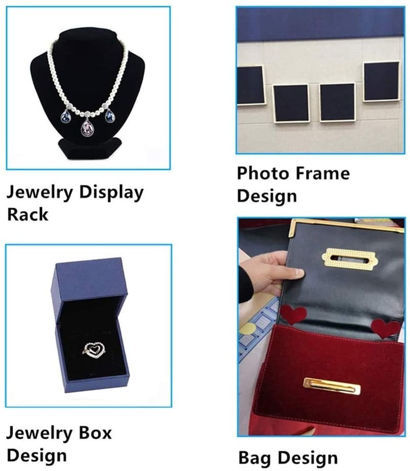 Set 18 Miếng Dán Mặt Lưng Bằng Vải Nhung Chống Thấm Nước Đa Năng Tự Dính 9 Màu Tùy Chọn 8.3 "X 11.8"