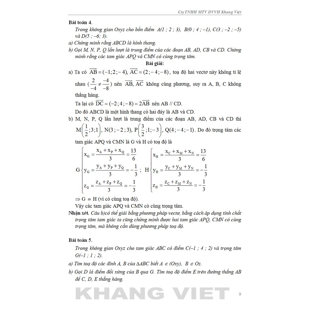 Sách - Bí Quyết Tiếp Cận Hiệu Quả Kì Thi Thpt Quốc Gia Hình Học Giải Tích Không Gian - Sách Toán Tự Luận