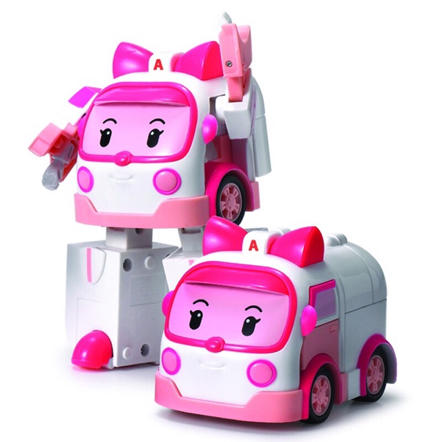 Hộp Robo xe bánh đà Robocar PoLi_Xe biến hình robot