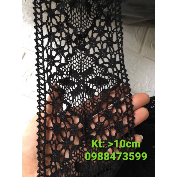 Ren chỉ đen, bản 10cm