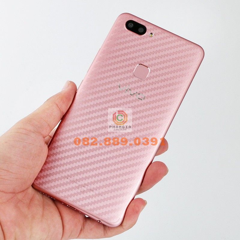 Miếng dán mặt lưng skin carbon Vivo Y81/ Y83/ Y85
