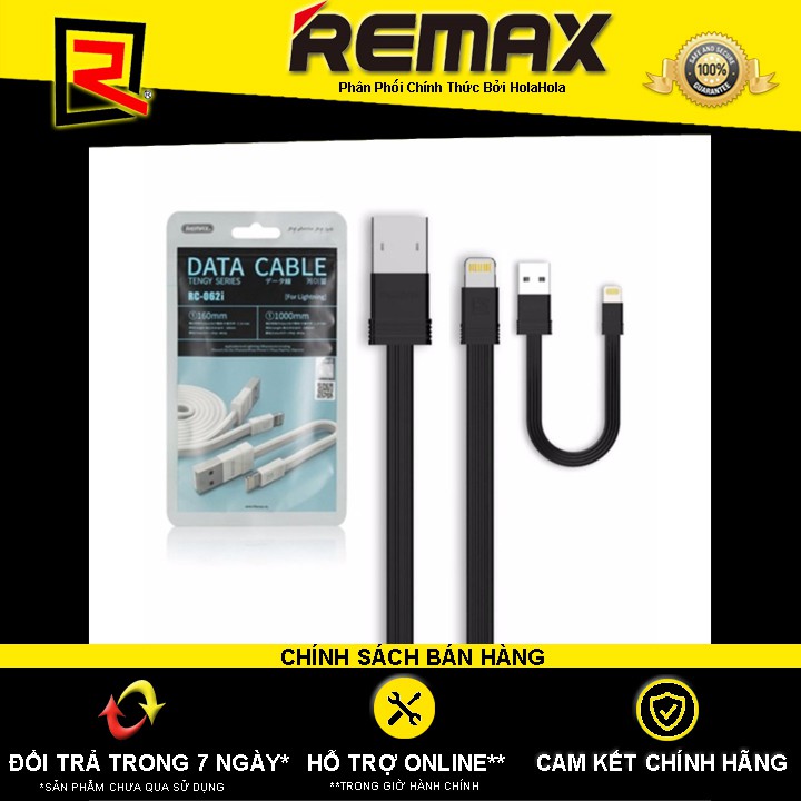 Cáp Sạc Remax RC-062i cổng Lightning cho Iphone Ipad 1.0m tặng kèm 1 cáp 0.16m