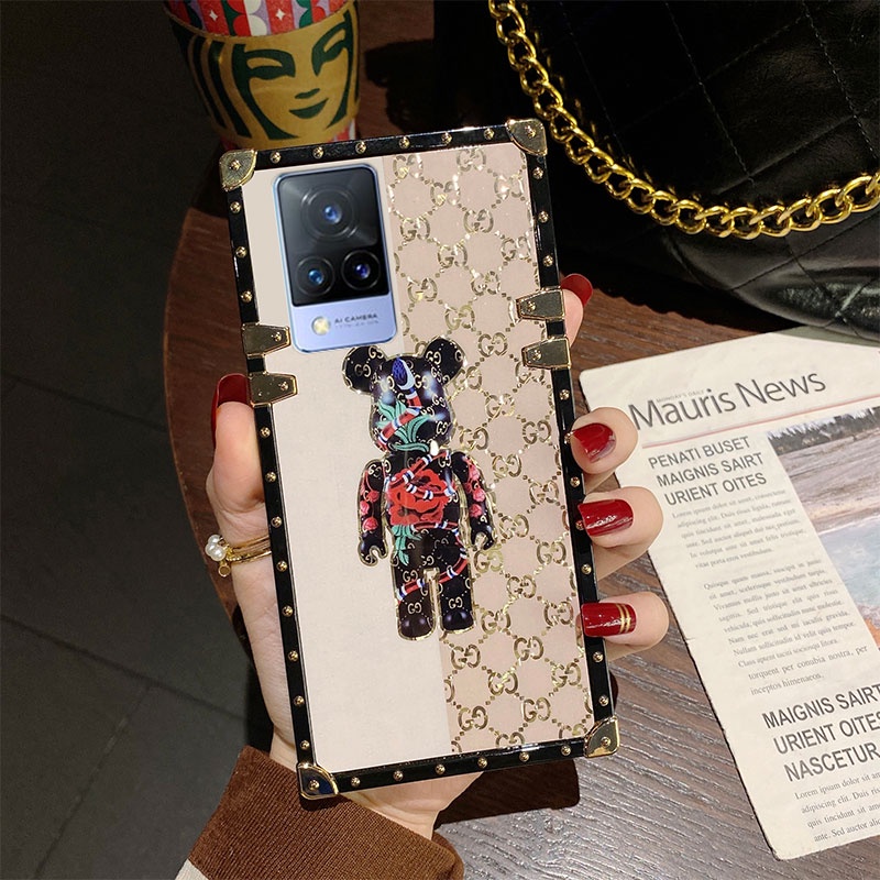 Ốp Điện Thoại Có Giá Đỡ Hình Gấu Vivo V20 V20SE V21 V21E Y77 Y16 Y35 Y22 Y22S Y55S Y76S Y21 Y33S Y21S Y52 Y72 Y51 Y31