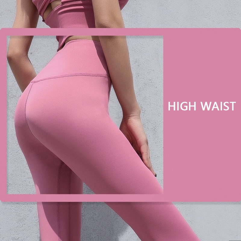 Quần Legging Thể Thao Lưng Cao Chất Liệu Co Giãn Thoáng Khí Nhanh Khô Thời Trang Cho Nữ
