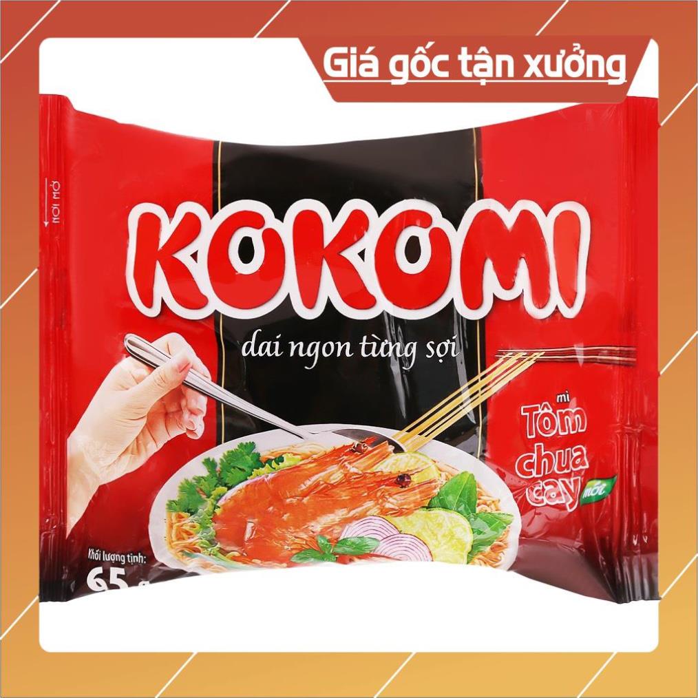 [ICLN9 giảm 5K cho đơn hàng 50k]  Mì tôm kokomi 65g (30g/t) nhãn hàng Masan, thương hiệu kokomi
