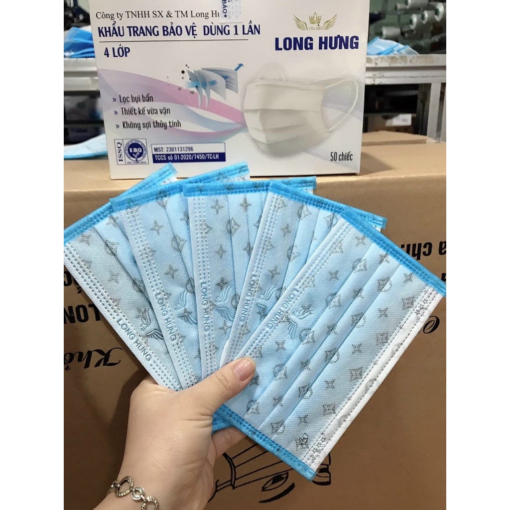 (Hộp 50 Chiếc)Khẩu Trang Y Tế 4 Lớp Chính Hãng Công Ty | BigBuy360 - bigbuy360.vn