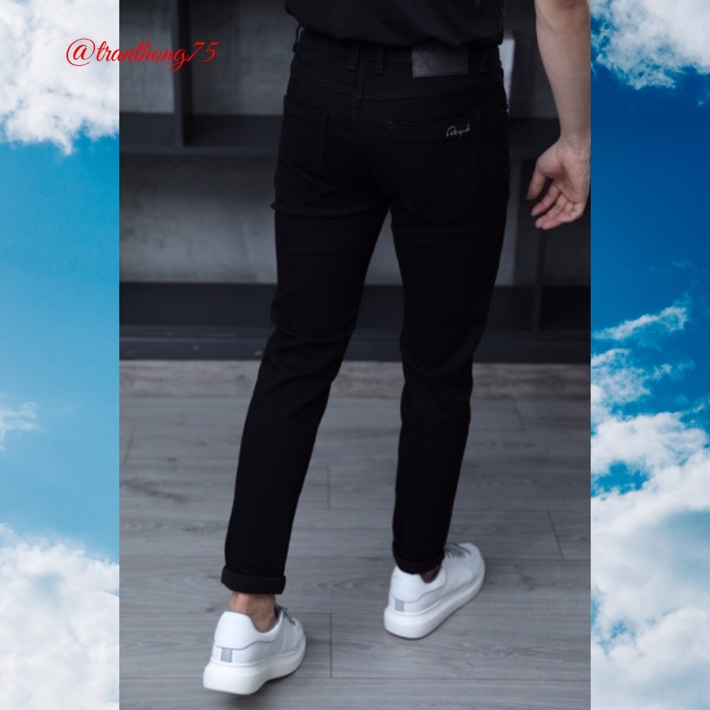 Quần jeans nam đen SKINNY cao cấp Vải đẹp, quần jean đen hình thật giá rẻ và quần nam đẹp | BigBuy360 - bigbuy360.vn