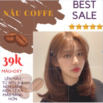 [Rẻ Vô Địch]Thuốc nhuộm tóc nâu coffe hạt dẻ siêu đẹp Fks775575(NTK-775+oxy)