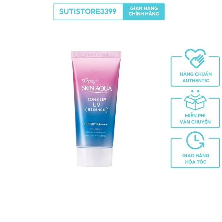 Kem chống nắng Sunplay Skin Aqua Tone Up UV Essence SPF50+ PA++++ 80g