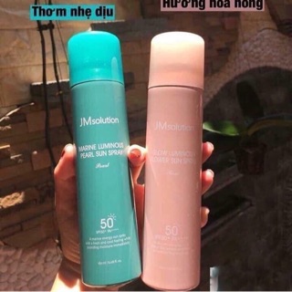Xịt chống nắng jm xanh