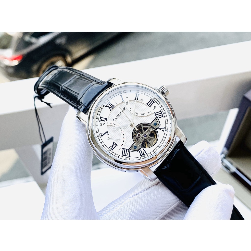 ĐỒNG HỒ NAM AUTOMATIC THOMAS EARNSHAW ES-8169-04 SIZE 43MM MẪU TỰ ĐỘNG HOT CỦA ANH/ DÂY VIỀN THÉP KHÔNG GỈ CHỊU NƯỚC