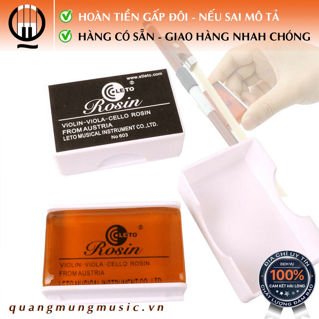 Sáp Nhựa thông Rosin Cao Cấp cho đàn Violin - Viola - Cello - Đàn Nhị