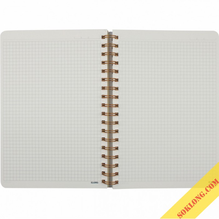 Sổ 200 trang B5 lò xo kép Caro/ Dotgrid Klong bìa cứng giấy siêu dày chống lem mực, vở Klong bullet journal