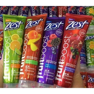 Gel tắm Zest hương trái cây tuýp 295ml