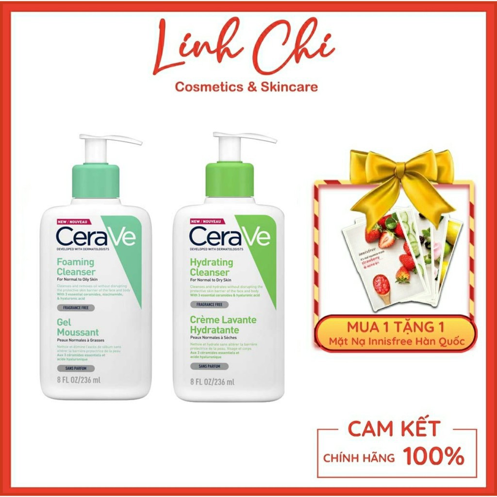 Sữa Rửa Mặt Cerave Làm Sạch Sâu Cho Mọi Loại Da
