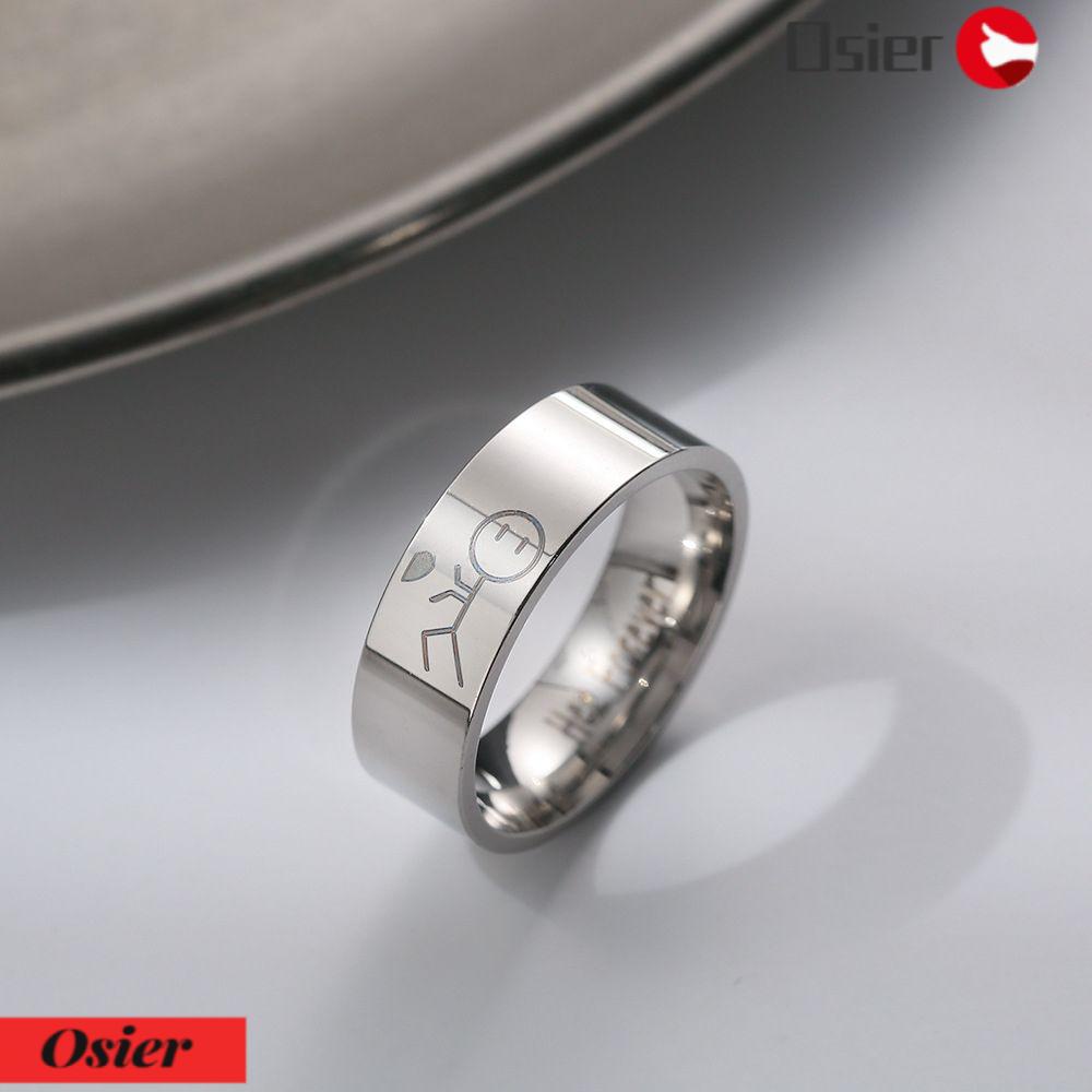 Nhẫn Thép Titan Bản Rộng 8mm 1 Thời Trang Cho Cặp Đôi