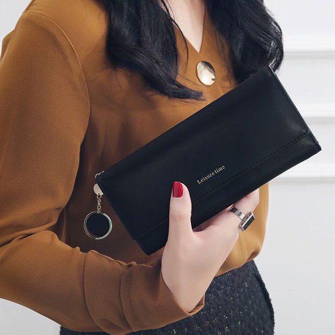 Ví Nữ Cầm Tay Thời Trang 💖VIDEO THẬT💖 Ví Nữ Dài Cầm Tay Da PU Cao Cấp, Tiện Dụng (VDD-19) | BigBuy360 - bigbuy360.vn