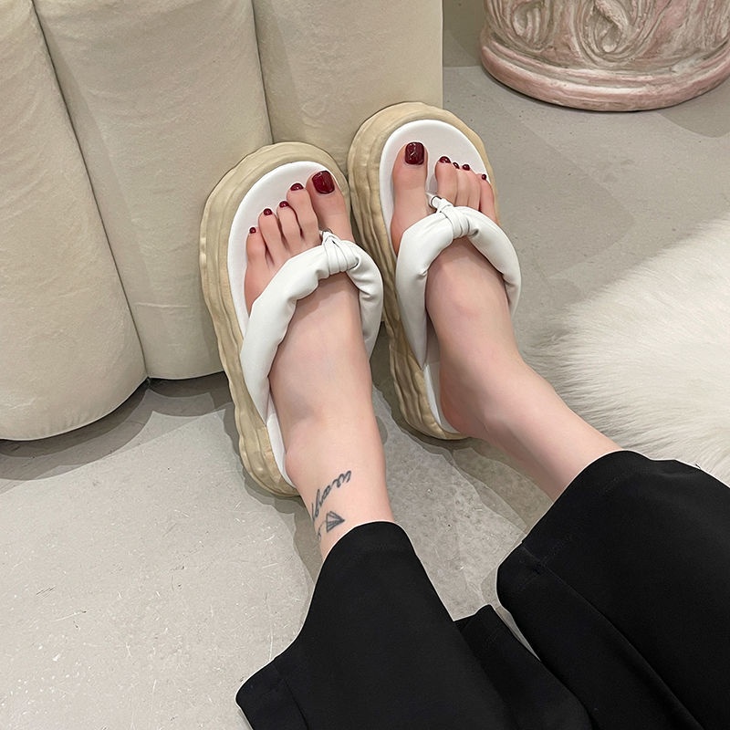 Dép Xỏ Ngón Đế Dày Tăng Chiều Cao Phong Cách Mùa Hè Mới