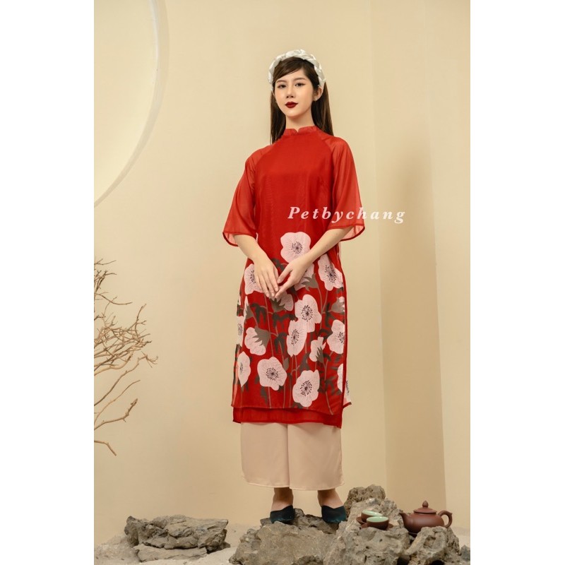Quần lụa ống sớ mặc cùng áo dài