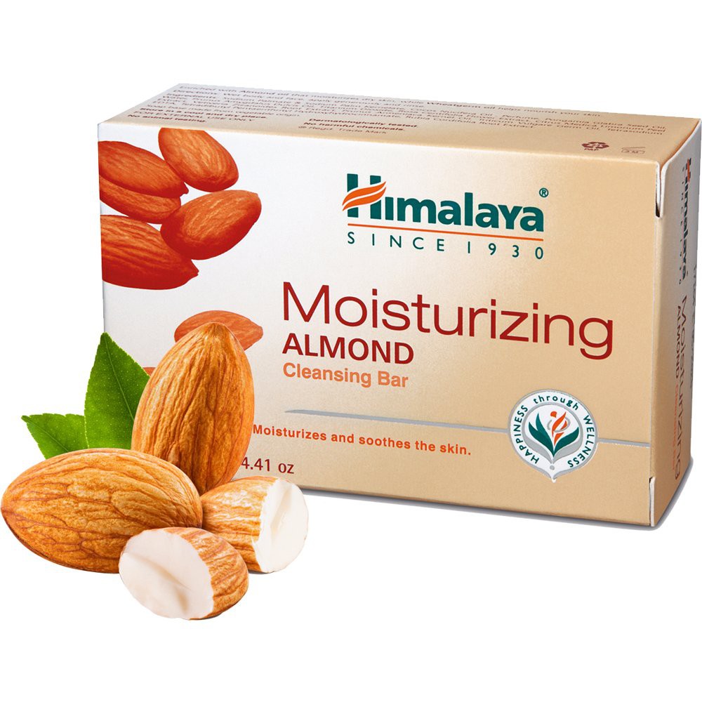 Xà phòng hạnh nhân dưỡng ẩm Himalaya Moisturizing Almond Soap | BigBuy360 - bigbuy360.vn