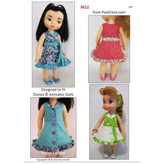 Rập giấy quần áo búp bê M12