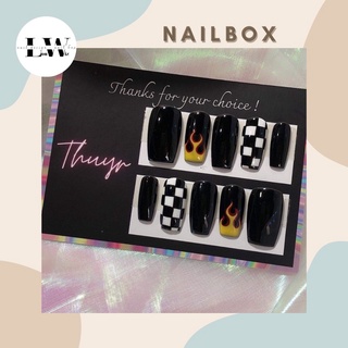 [ NAIL BOX ] MẪU LỬA MIX CARO