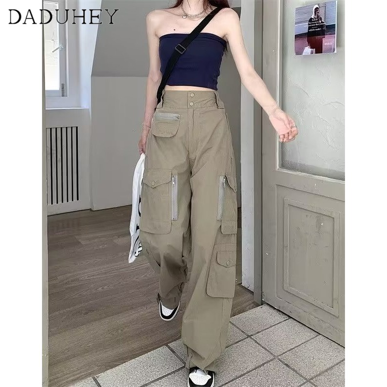 Quần Dài Dáng Suông Nhiều Túi Thời Trang Xuân Hè 2022 Cho Nam Và Nữ