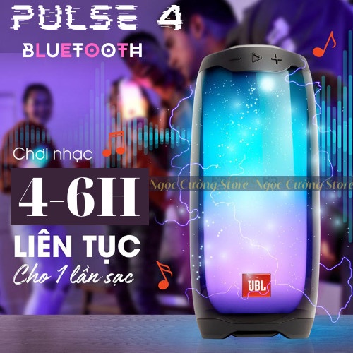 Loa bluetooth Pluse 4 hiệu ứng Đèn Led 360 Độ nháy theo nhạc, loa mini dễ thương âm thanh sống động, âm trầm siêu hót